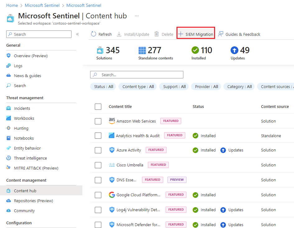 Microsoft Azure SIEM and auditing dashboards